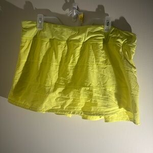 Pace Rival Mid-Rise Skirt long Neon Yellow